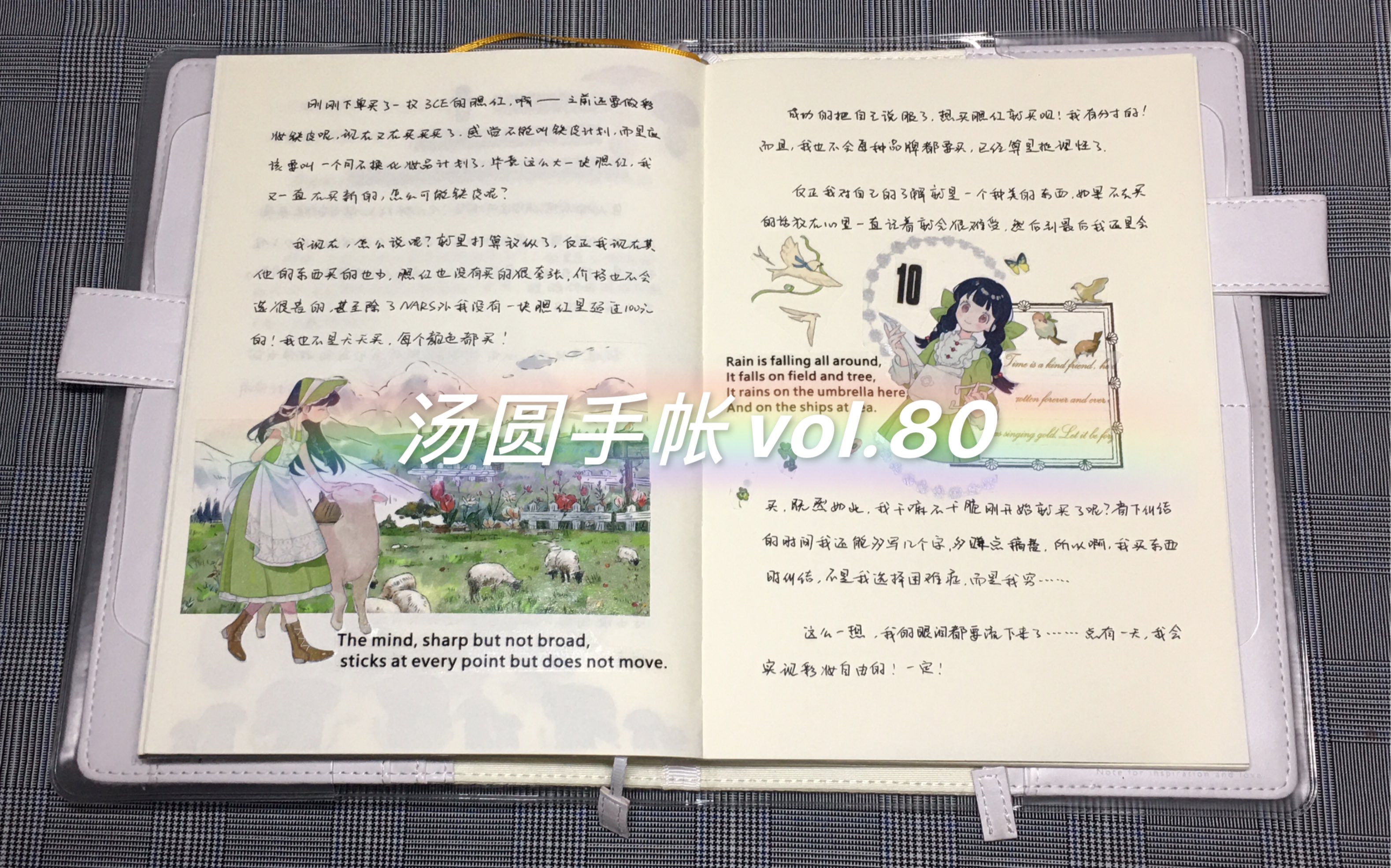 【汤圆手帐】A5满字党vol.80|时间紧急简单贴一下|风景图真的是省钱利器哔哩哔哩bilibili