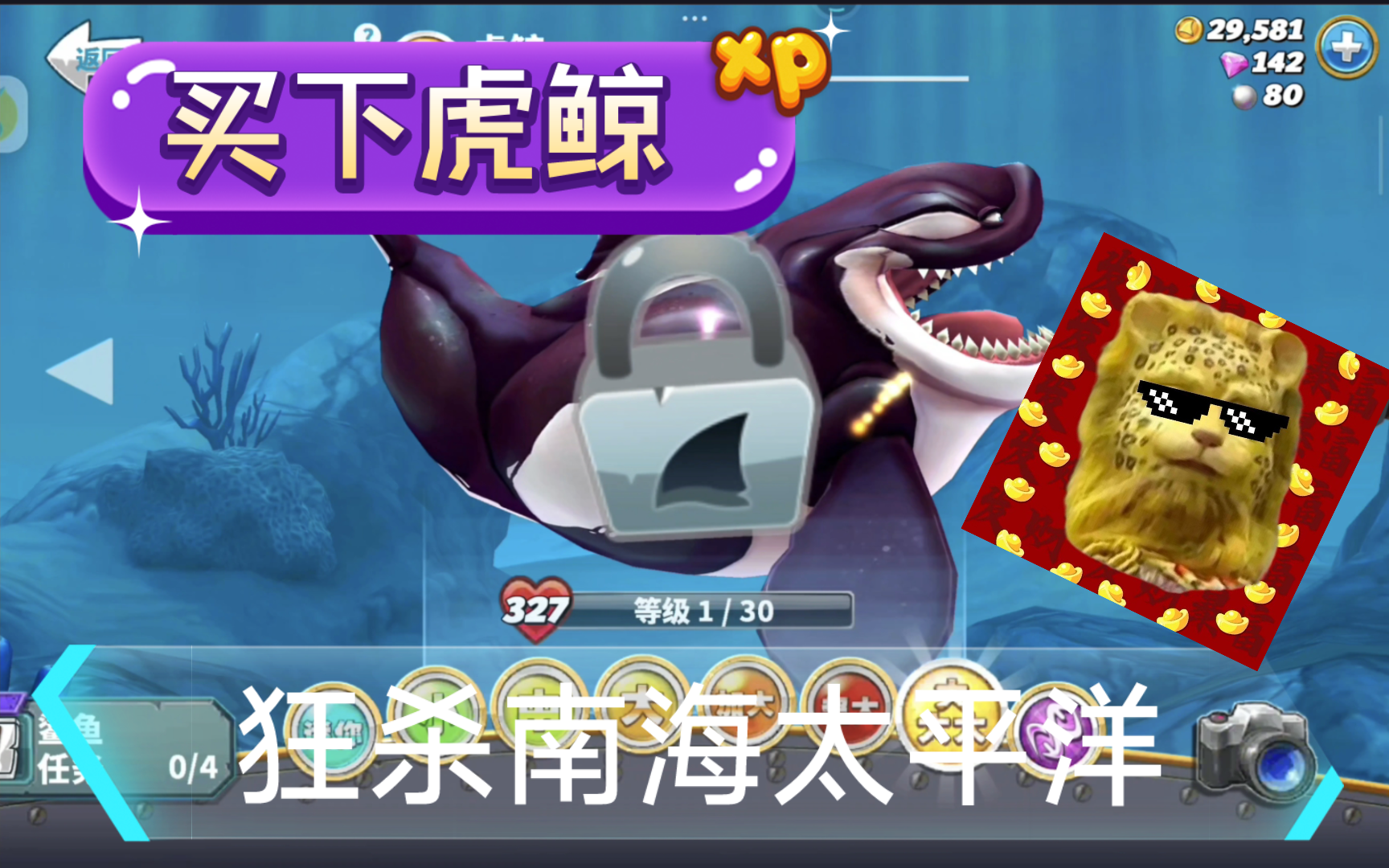 饥饿鲨世界23|买下虎鲸!吃遍海洋做回自己.