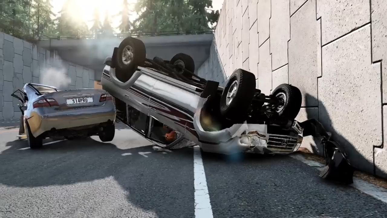 高速公路车祸BeamNG手机游戏热门视频