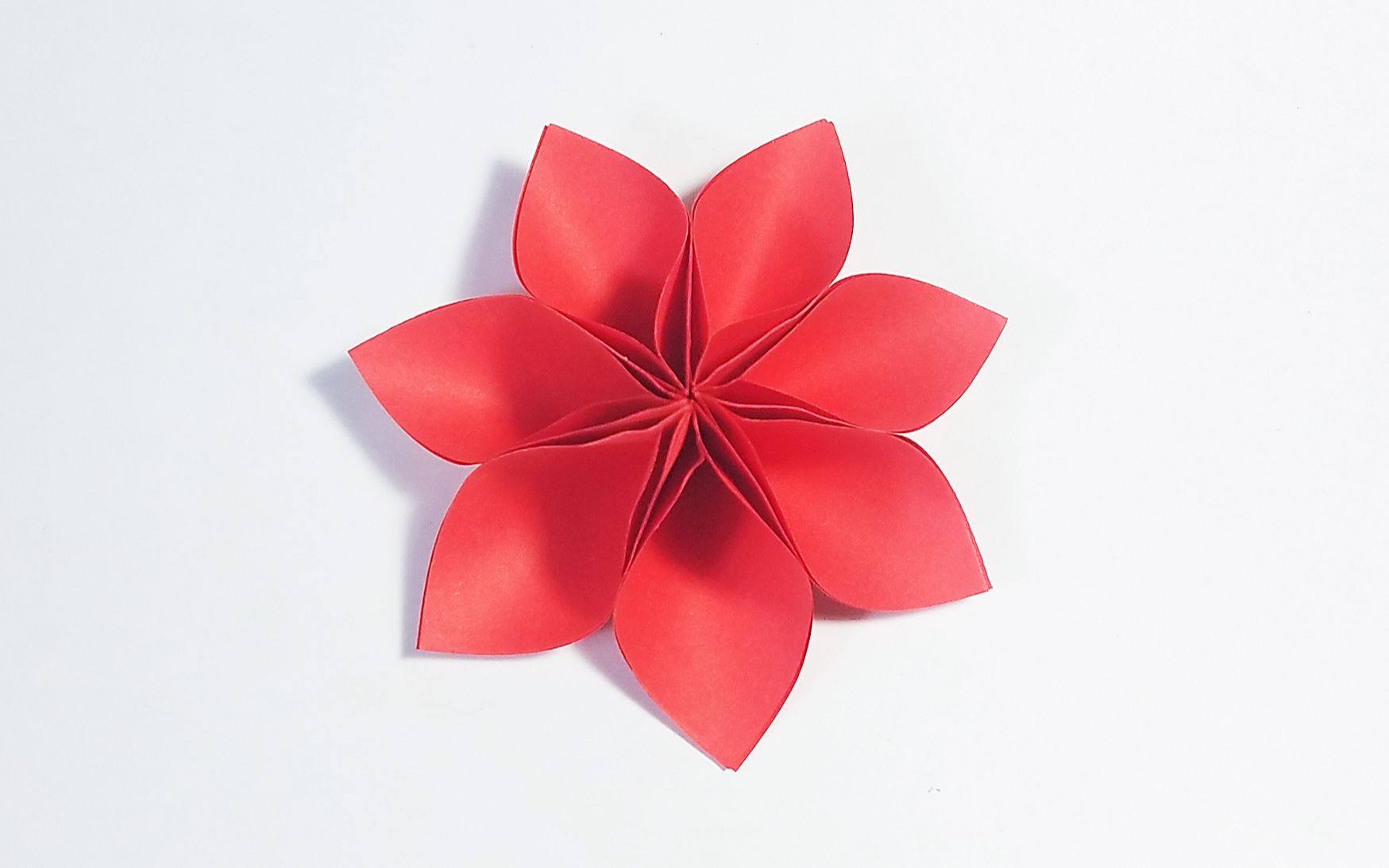 折纸七瓣花,入门级手工简单易学_哔哩哔哩_bilibili