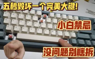 Télécharger la video: 如何五秒毁坏一个完美大键之小白禁忌第一条没问题别瞎拆