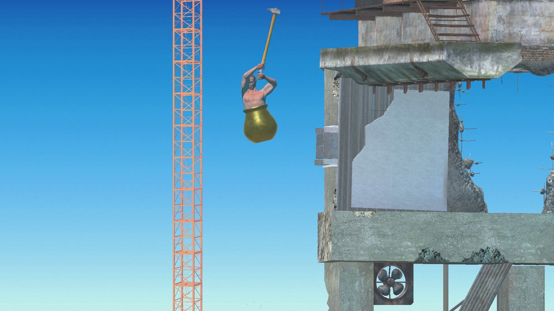 826s 抡锤速通【掘地求升】个人新纪录 1m17.131s!