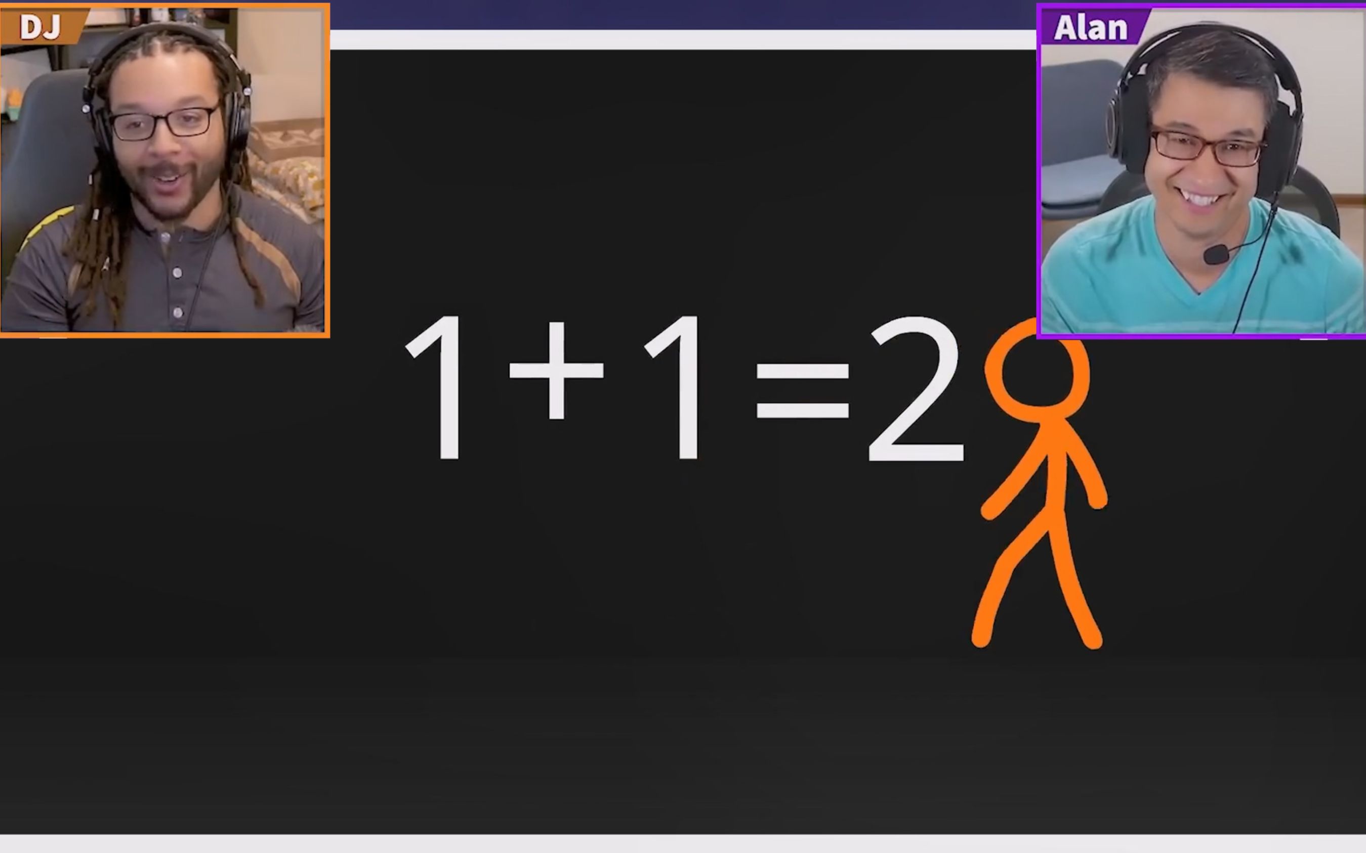 [图]【Alan和DJ的反应】火柴人VS数学