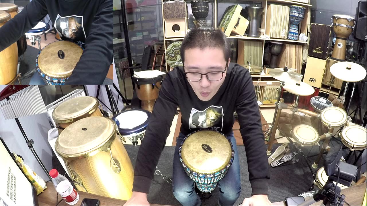 凯文先生《爱你》非洲鼓箱鼓卡宏鼓丽江手鼓演奏