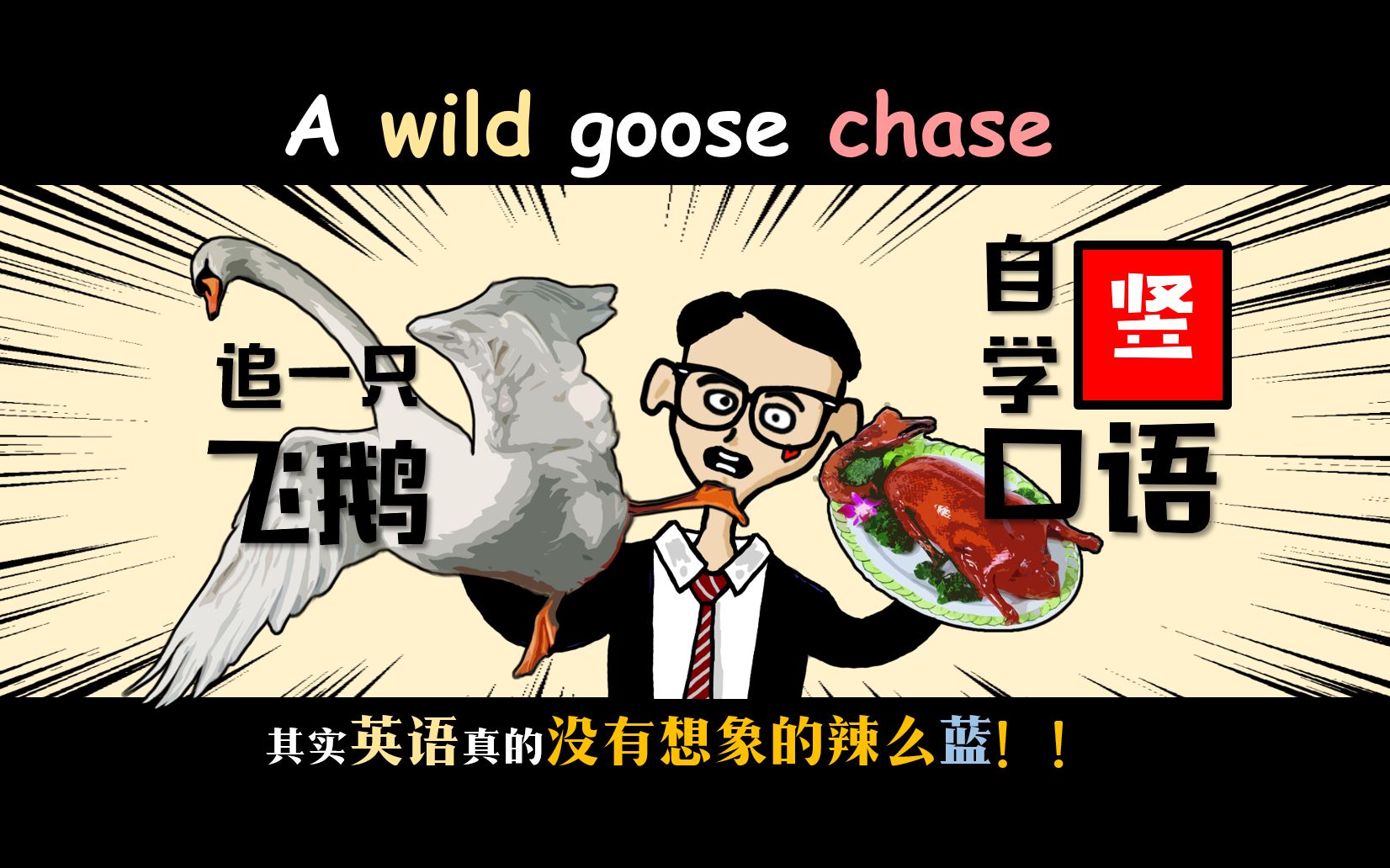 【英语自学】常用的idiom02!为什么要追一只会飞的野天鹅?go on a wild goose chase哔哩哔哩bilibili