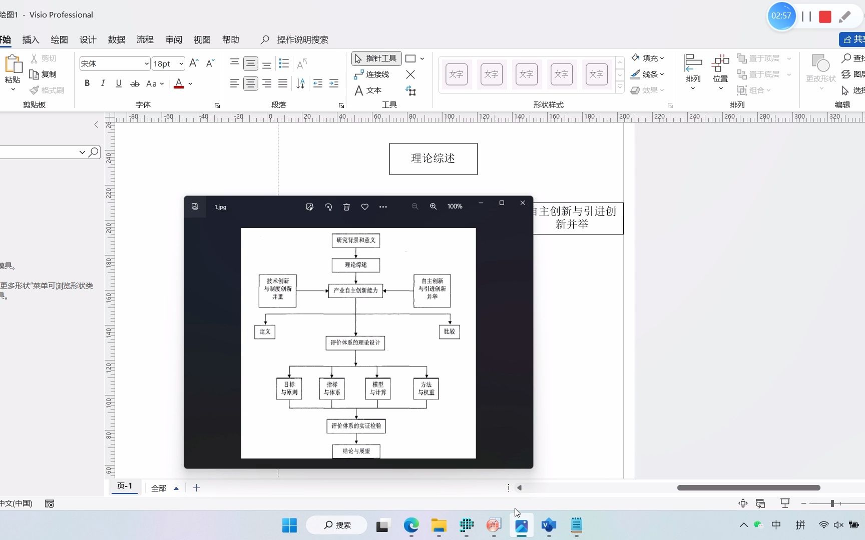 用Visio绘制技术路线图及流程图哔哩哔哩bilibili