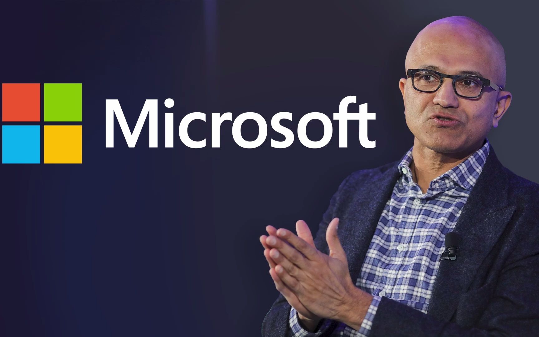 microsoft 微软 ceo 萨蒂亚 · 纳德拉在第一季度财报电话会议上关于
