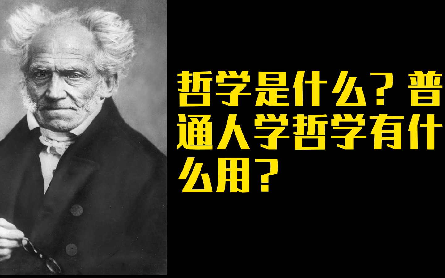 [图]叔本华书评，哲学是什么？普通人学哲学有什么用？