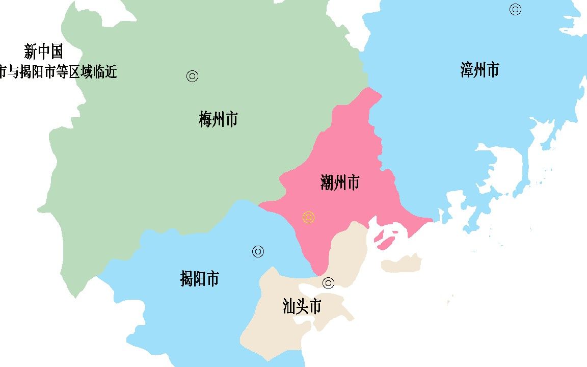 [图]广东·潮州-历史沿革-地图动画