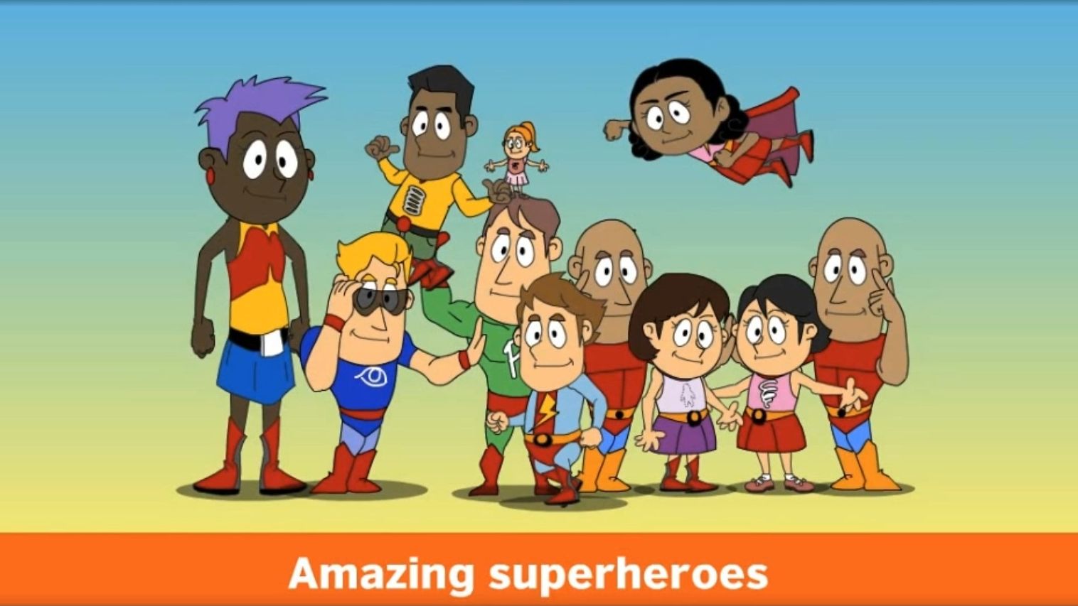 英文儿歌 amazing superheroes神奇的超级英雄