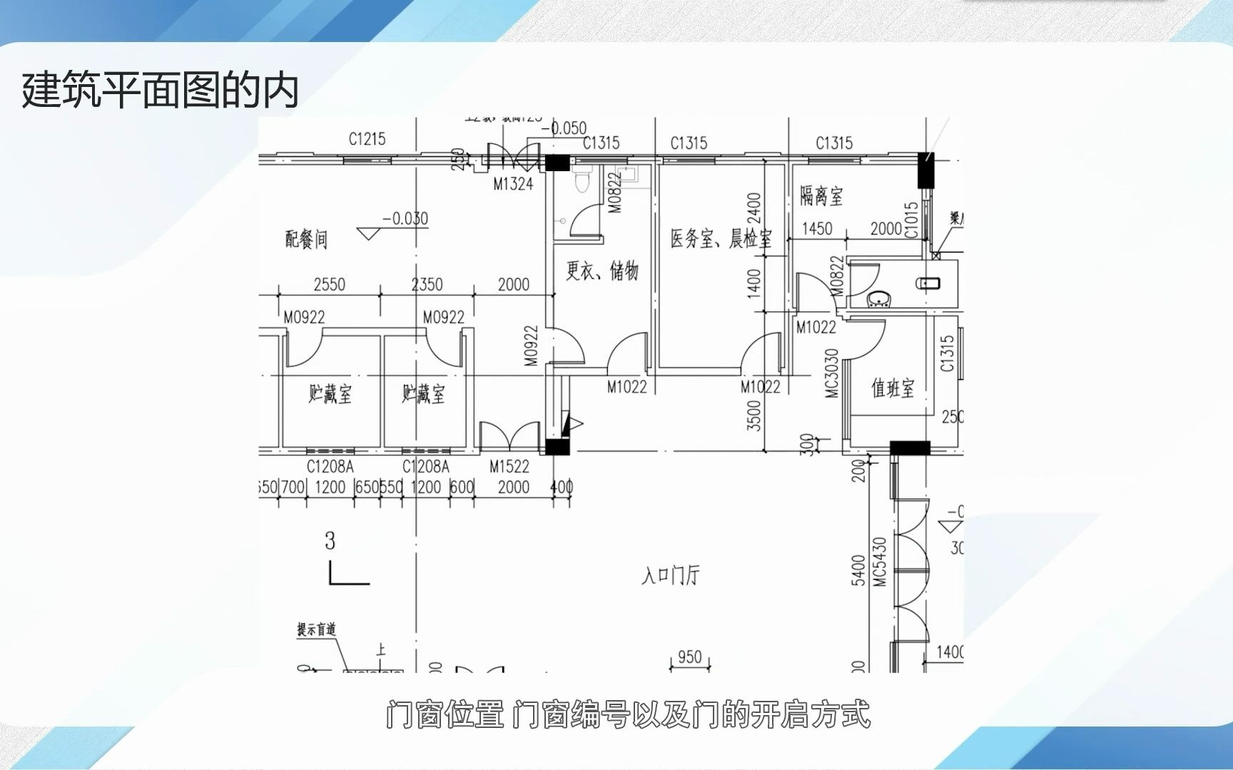 建筑平面图识读哔哩哔哩bilibili