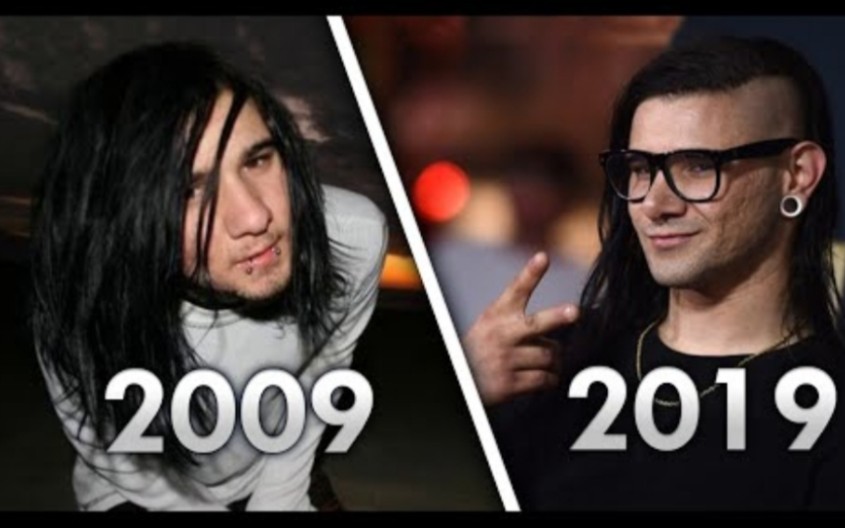 [图]skrillex音乐进化（2009-2019）