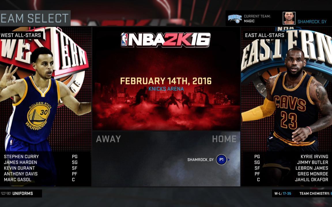 nba2k16 全明星赛