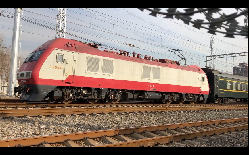 京局京段ss9g0044牵引k1457次通过柳村线路所