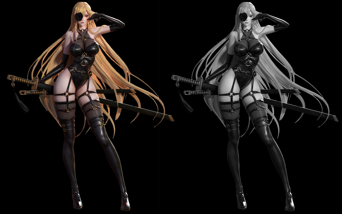 【3d】丰胸 长腿 黑丝 极致诱惑!zbrush次世代女性人物建模教程!