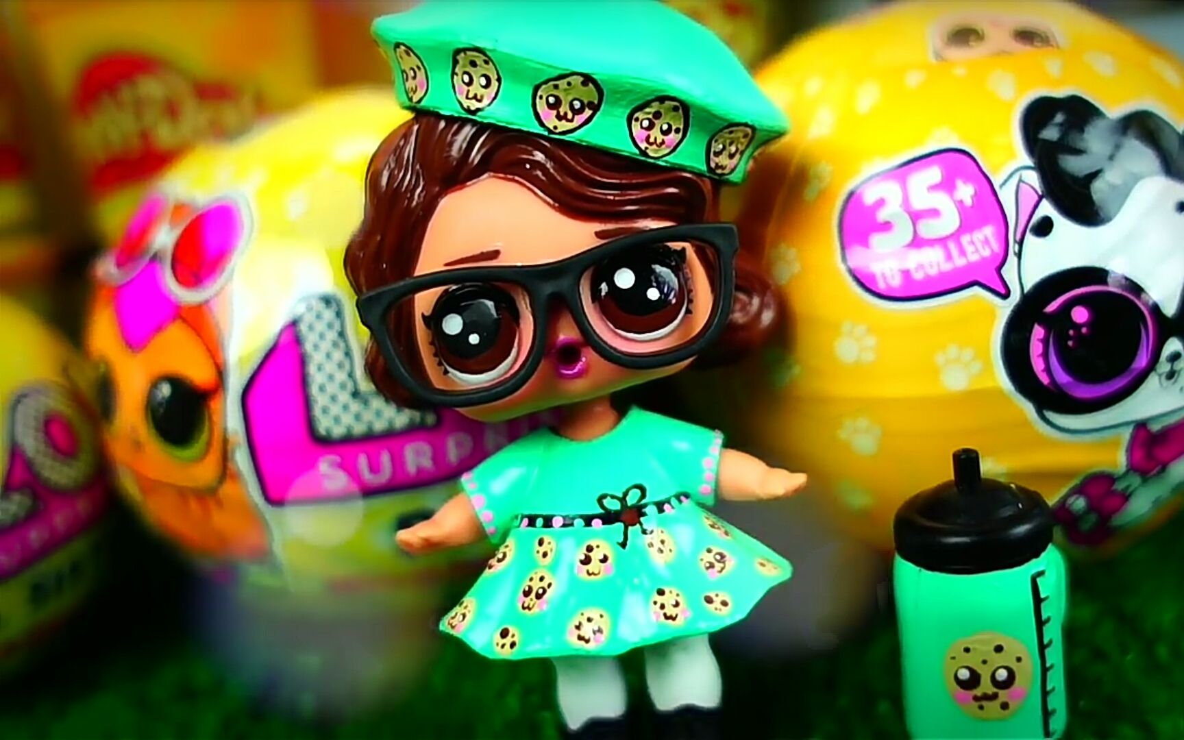 娃改油管博主diycookie小姐姐造型的惊喜娃娃搬运