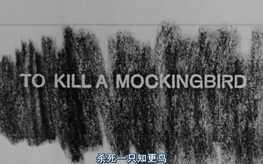 [图]To Kill a Mockingbird/枪打反舌鸟/杀死一只知更鸟（1962）黑白片段剪辑cut【考古向·法律人必看·英语原声双语学习】