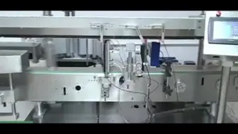 全自动扁瓶侧面贴标机原视频