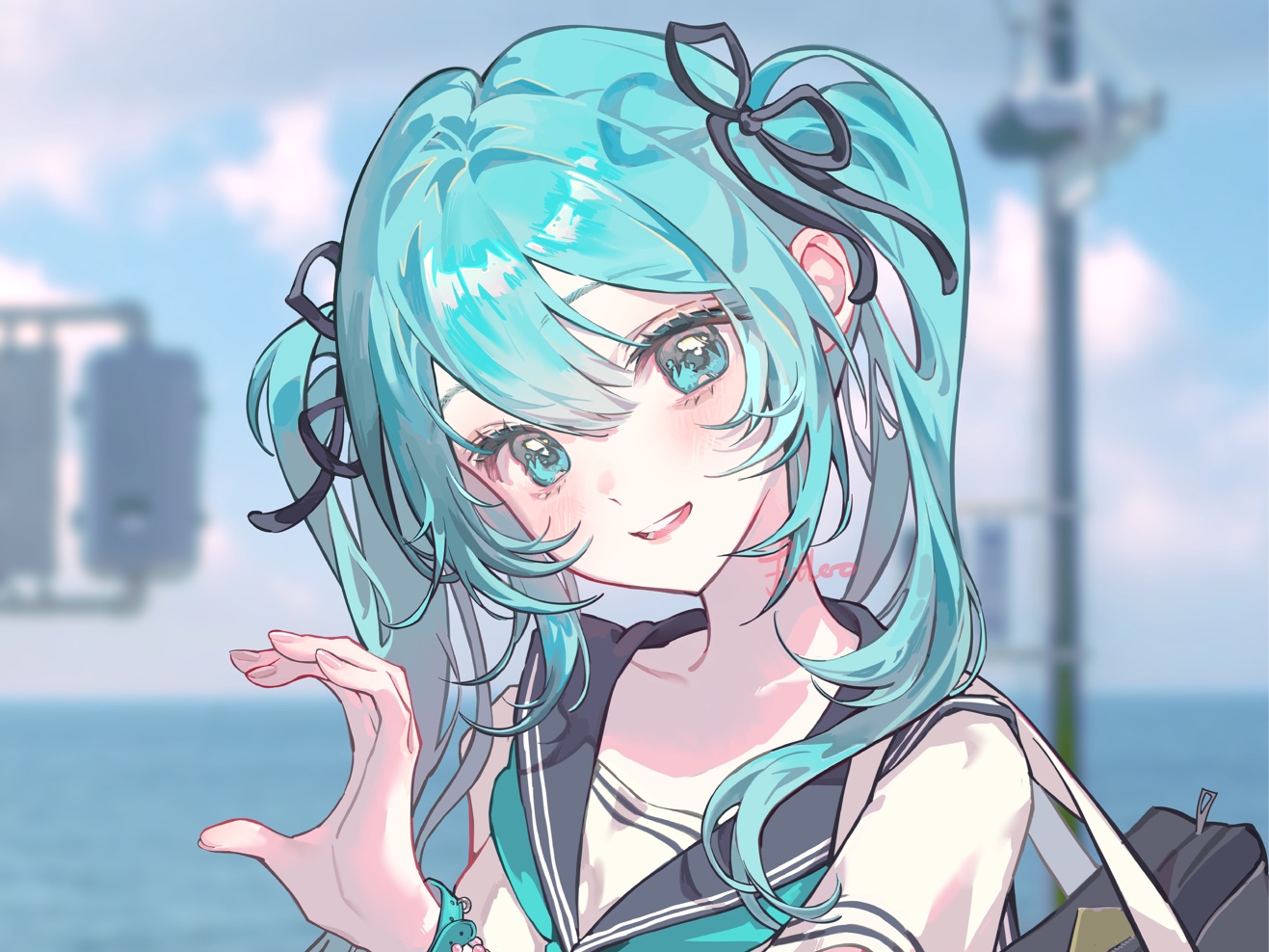 【procreate】miku放课后哔哩哔哩bilibili