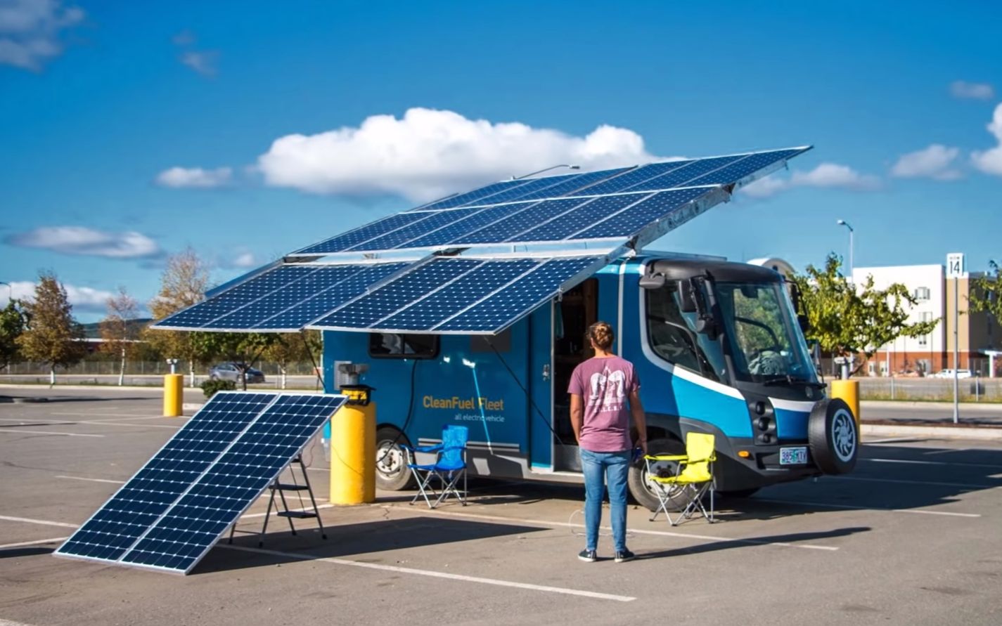 純電小巴房車 7000w太陽能,實現真正的電動房車生活?