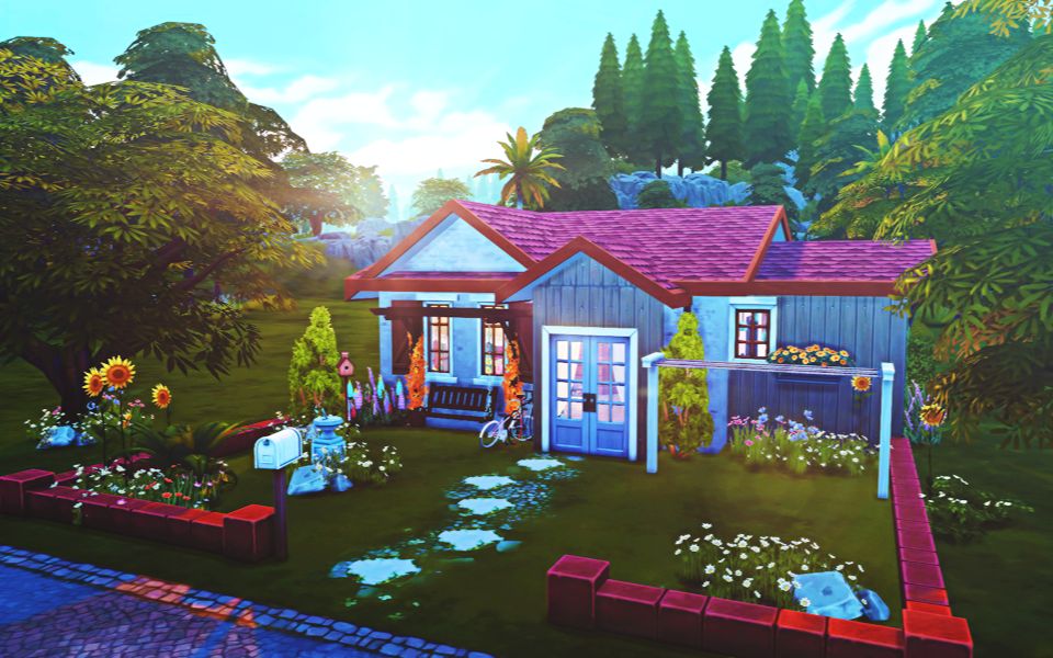 模拟人生4速建白雪公主的小木屋