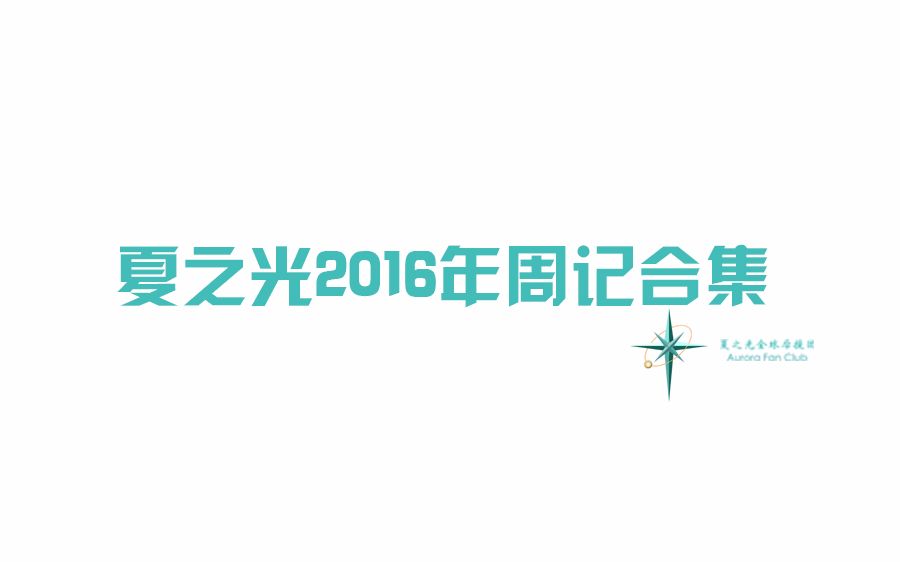 夏之光2016年周记合集哔哩哔哩bilibili