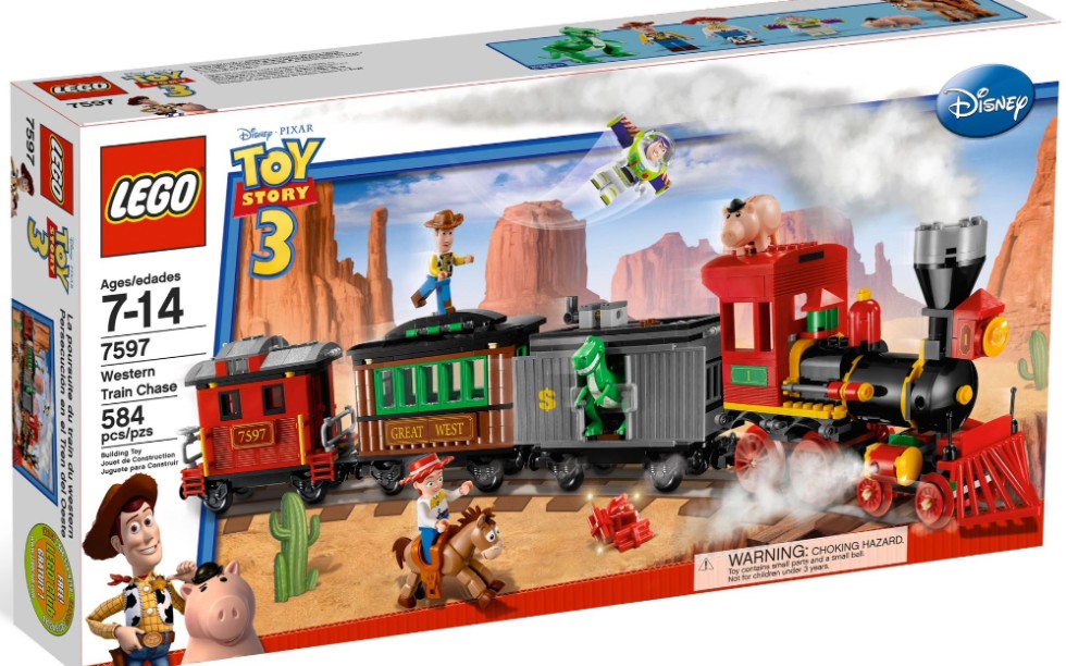 乐高玩具总动员7597西部火车大追捕速组评测
