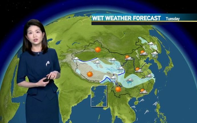 【20230228】全球天气预报英文版 CGTN WEATHER哔哩哔哩bilibili