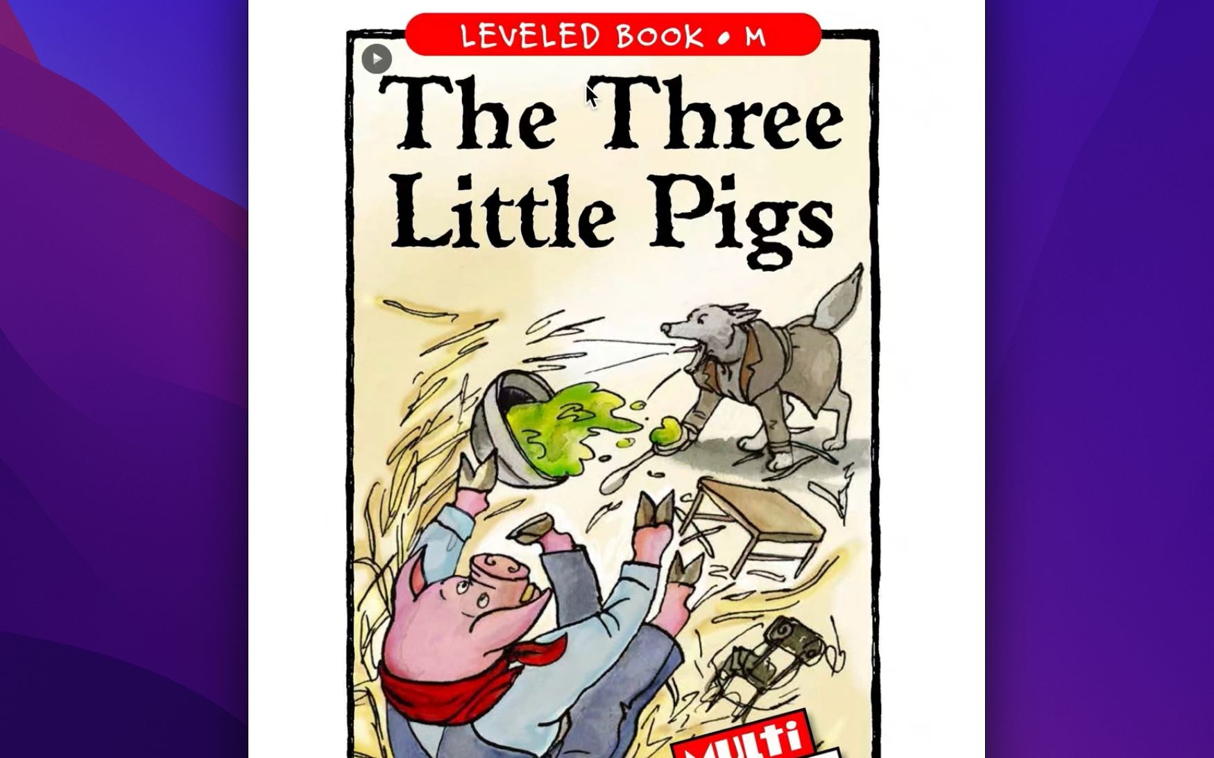 绘本阅读RAZ分级Level M30 The Three Little Pigs哔哩哔哩bilibili