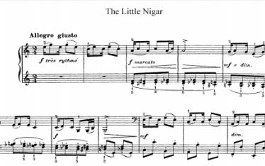 【曲谱同步】《The Little Nigar》——德彪西(Debussy)哔哩哔哩bilibili