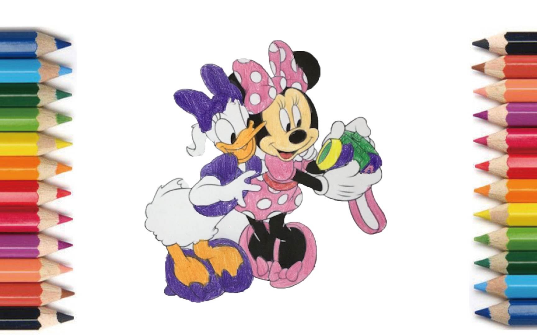 and daisy 【塗り絵】ミニーとディシー 【涂色】米妮和黛西