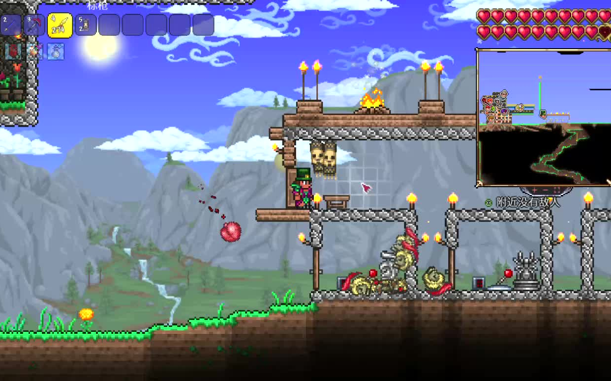 活动作品泰拉瑞亚新手起步第十八集简易刷怪房