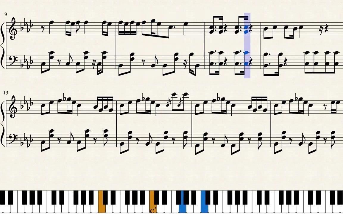 活动作品seventeenboomboom钢琴谱