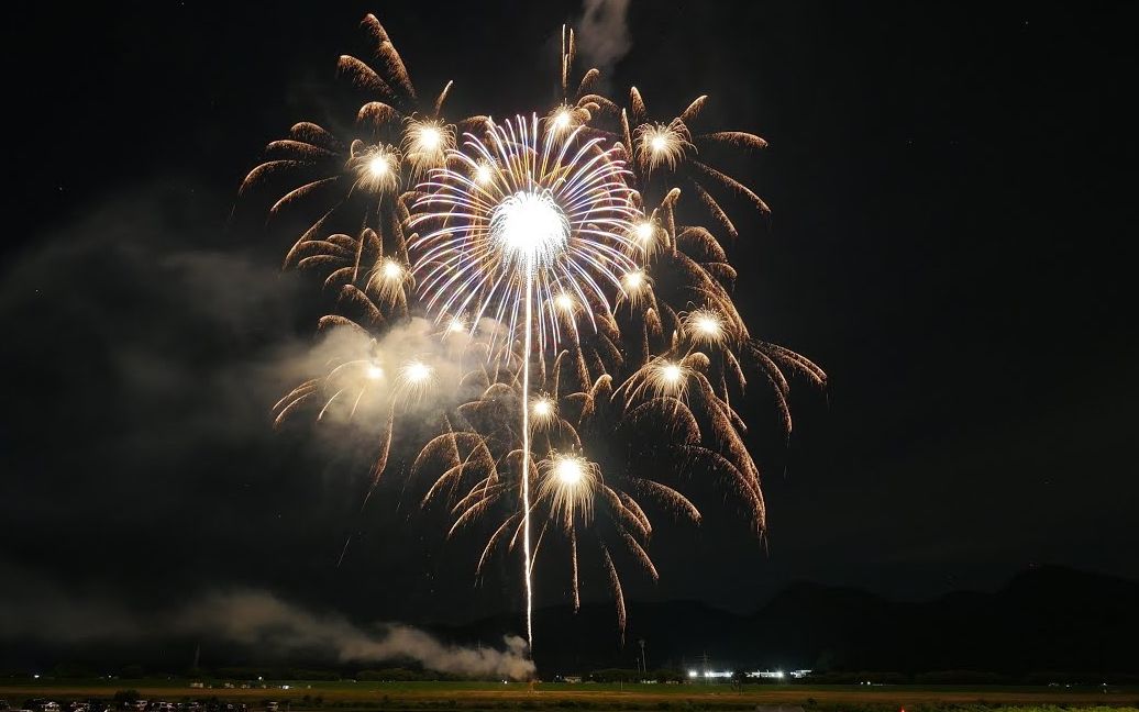 2020 「七夕花火」东京筑地市场原址 大仙市大曲 日本の花火哔哩哔哩bilibili