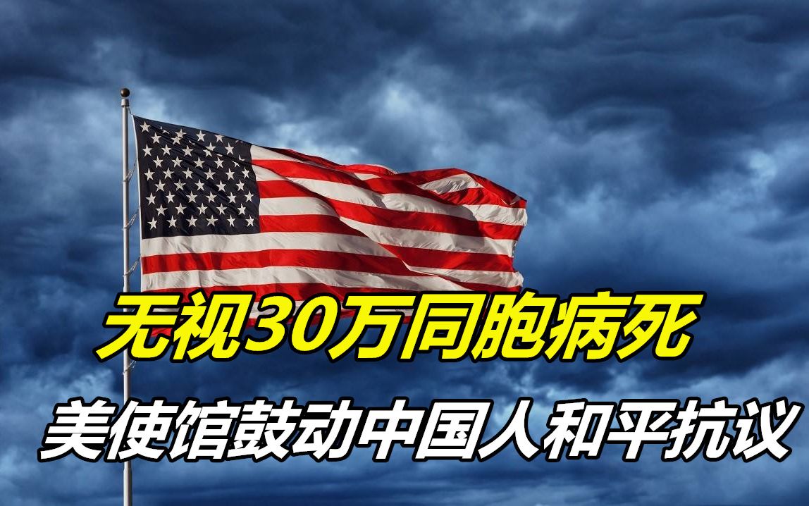 [图]30万美国人病亡，美使馆还鼓动中国人和平抗议？评论区翻车