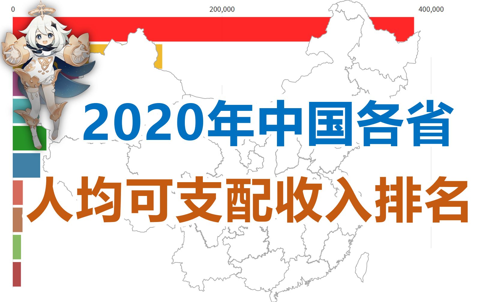 2020年中国各省人均可支配收入排名【数据可视化】哔哩哔哩bilibili