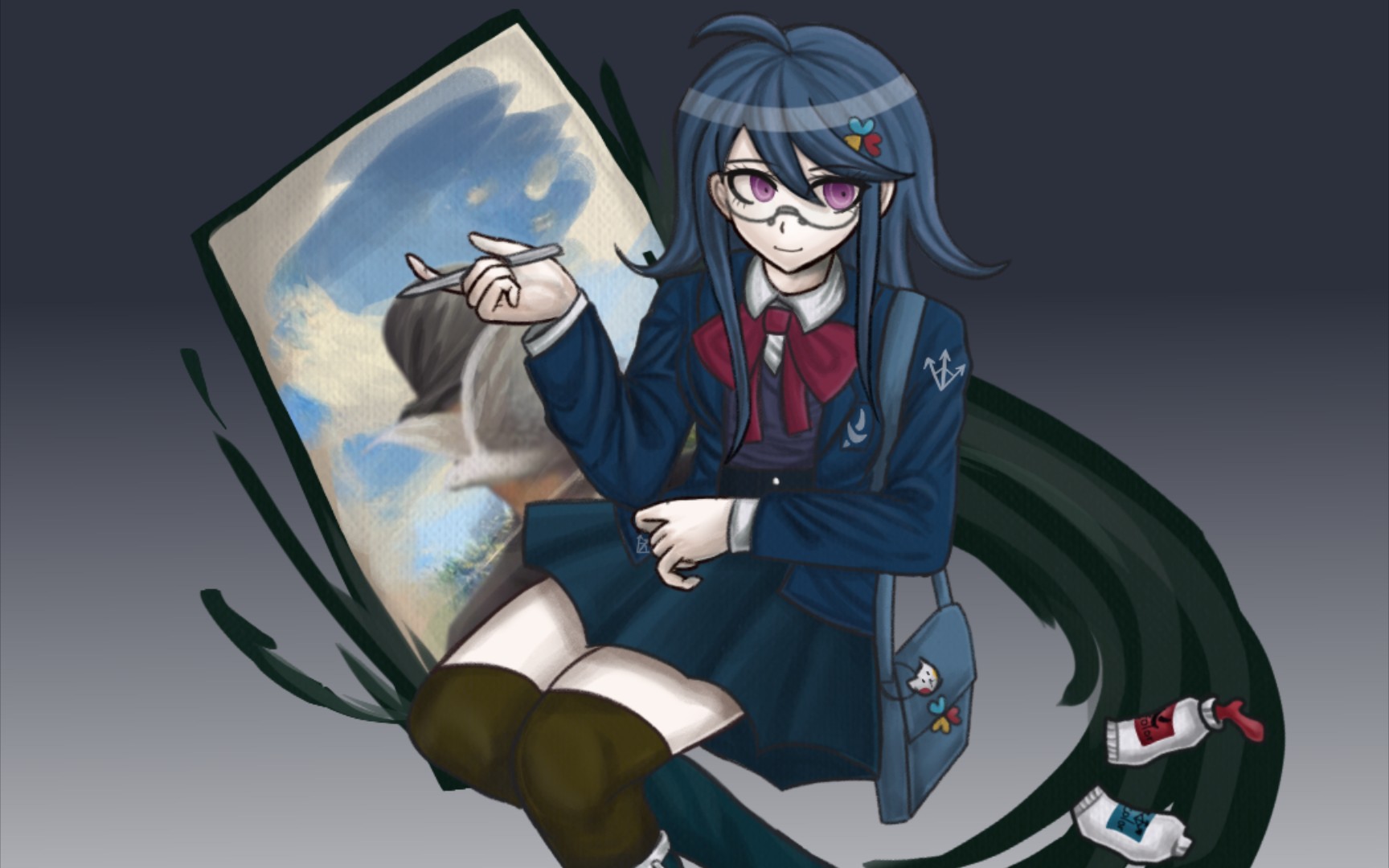 [指绘]某位超现实主义画家仿弹丸论破画风才能立绘