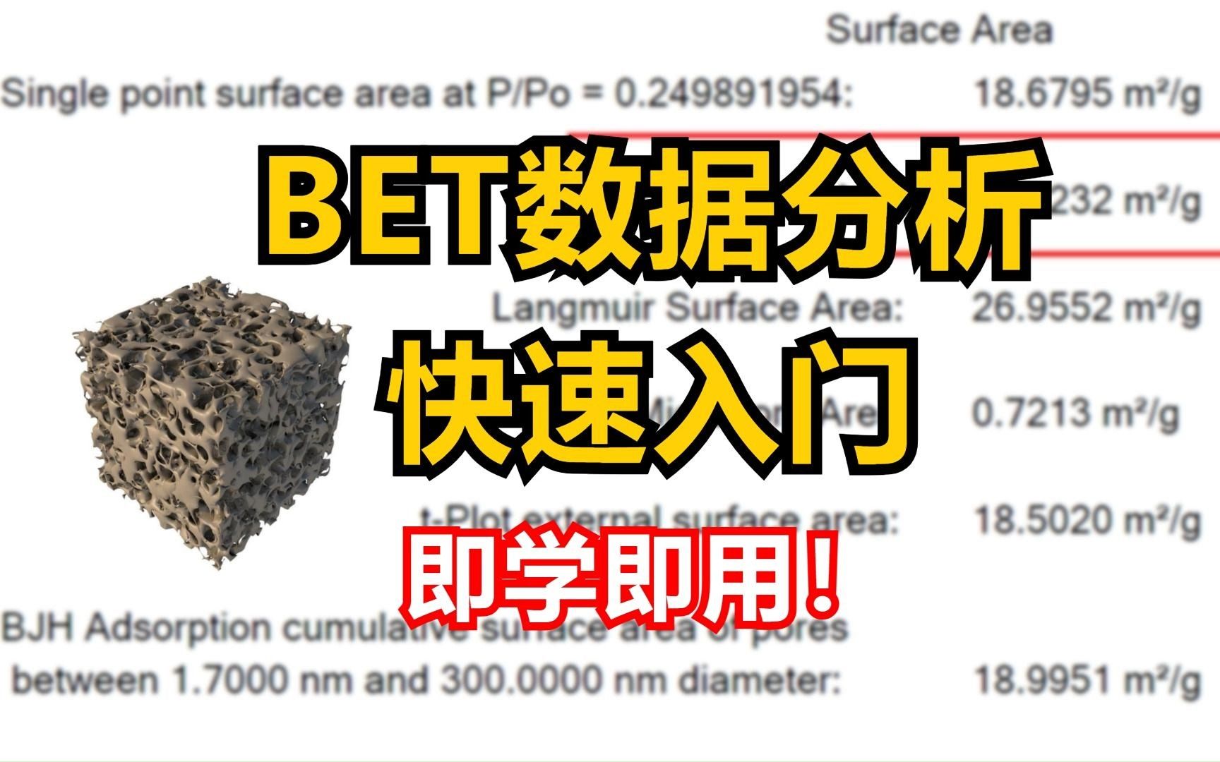 BET实战指南:从样品测试到数据分析的全程解析哔哩哔哩bilibili