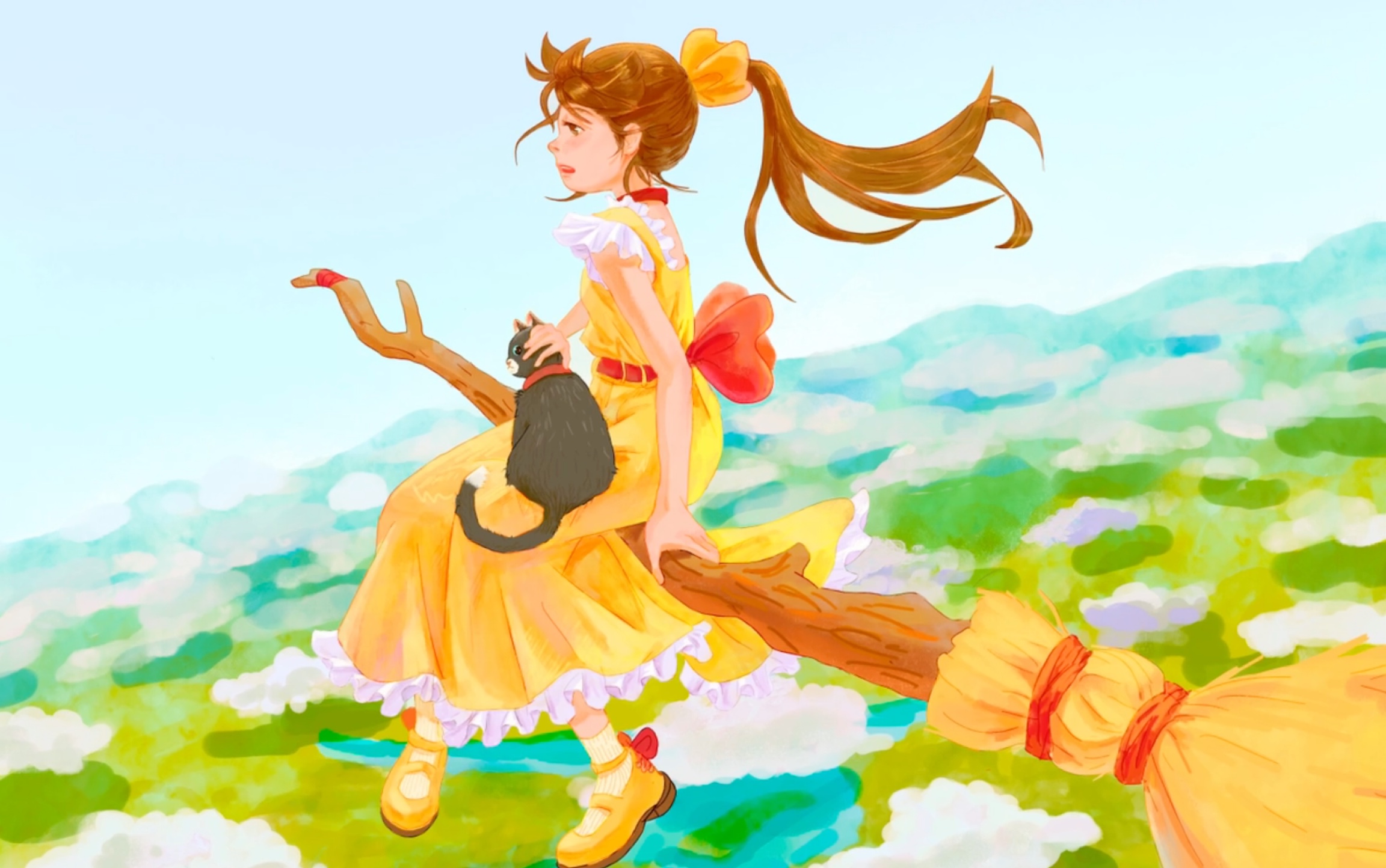 【ipad绘画】—飞天小魔女