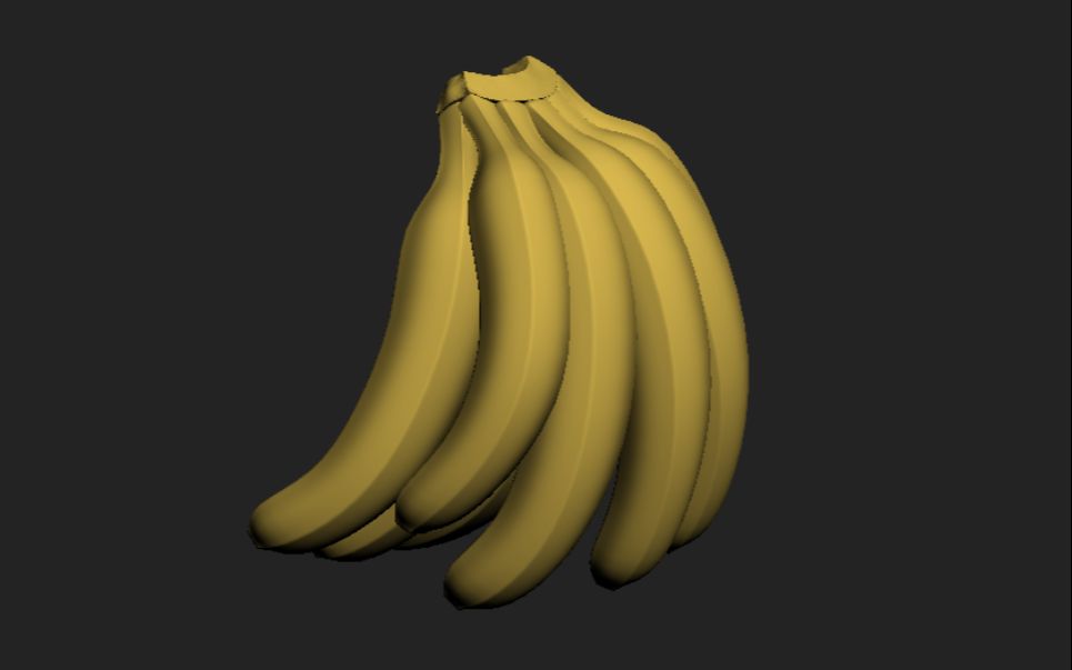 3dmax香蕉建模教程3dmax香蕉模型制作3dmax基础教程次世代游戏模型