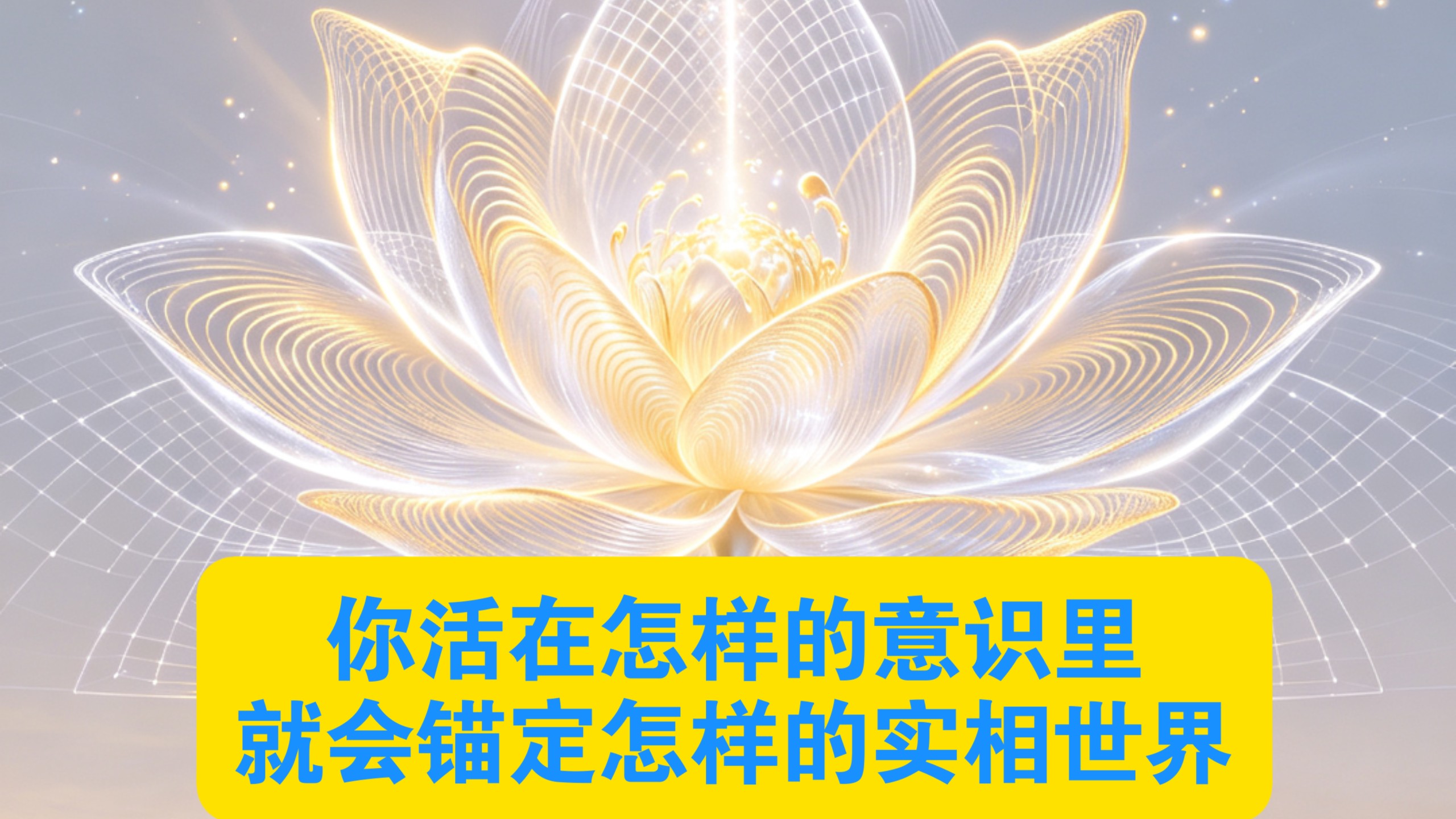 你活在怎樣的意識裡，就會錨定怎樣的實相世界