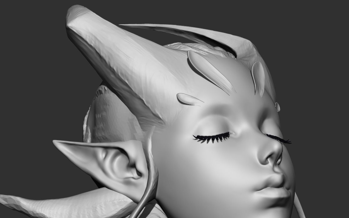 michaelmao的zbrush案例4女性胸像