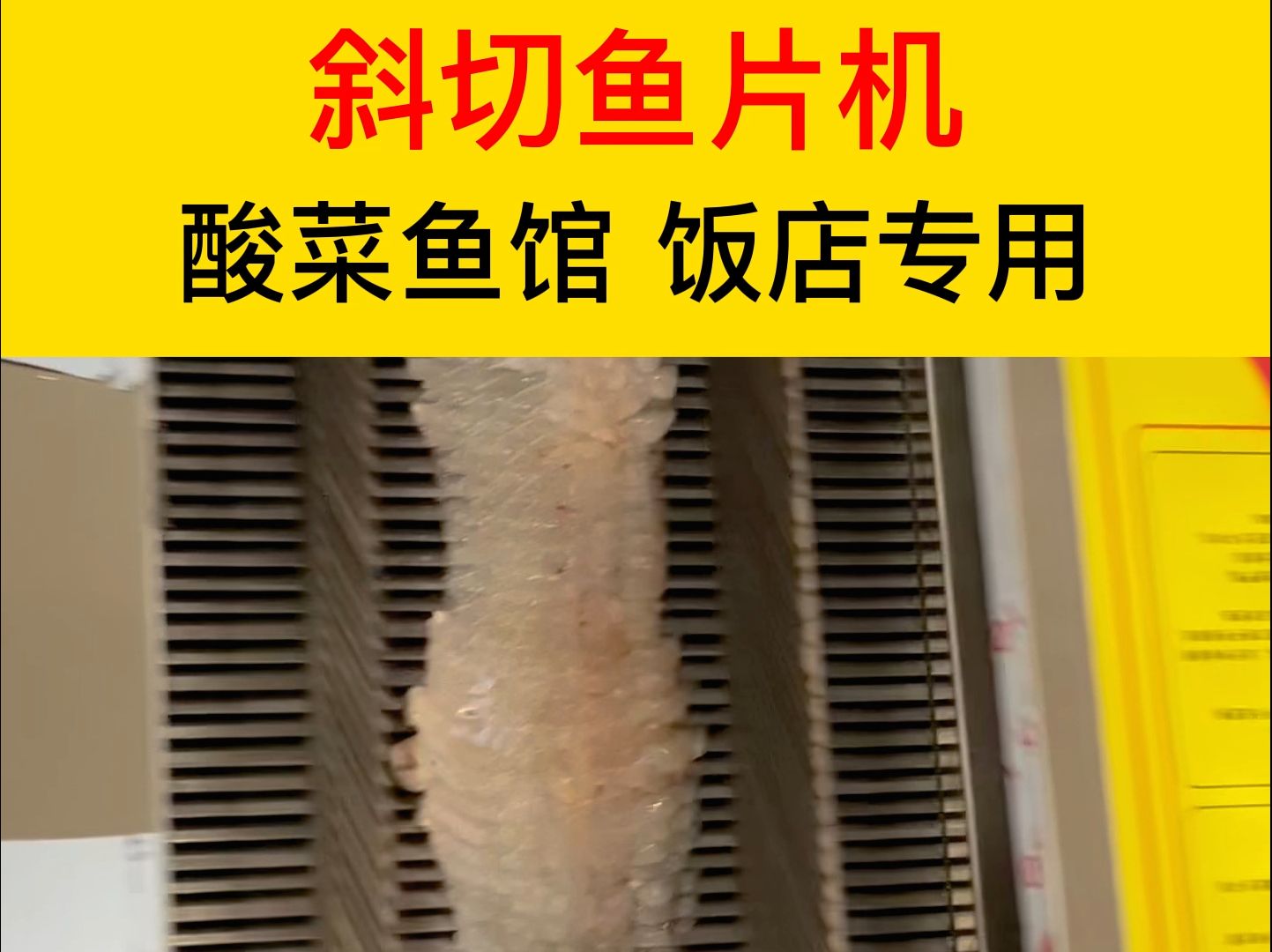 全自动斜切鱼片机,酸菜鱼馆,饭店专用