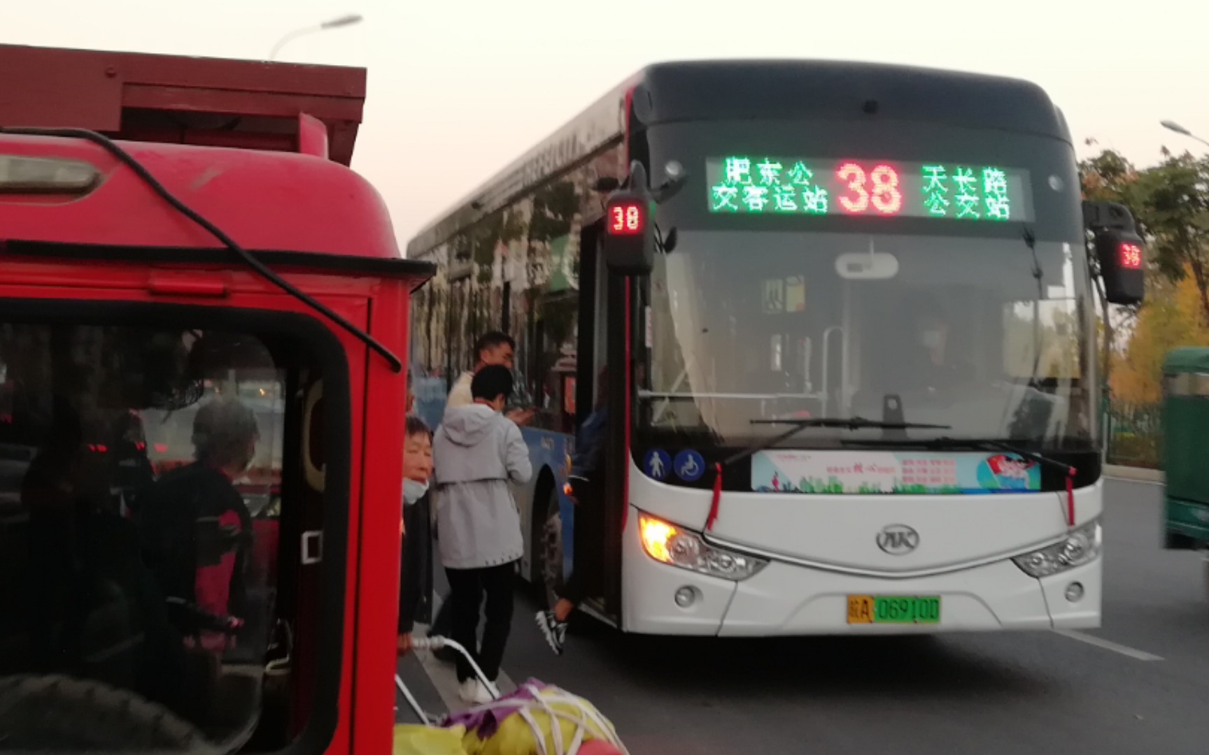 合肥公交38路行车片段(肥东公交客运站-东庵街区间)_哔哩哔哩_bili