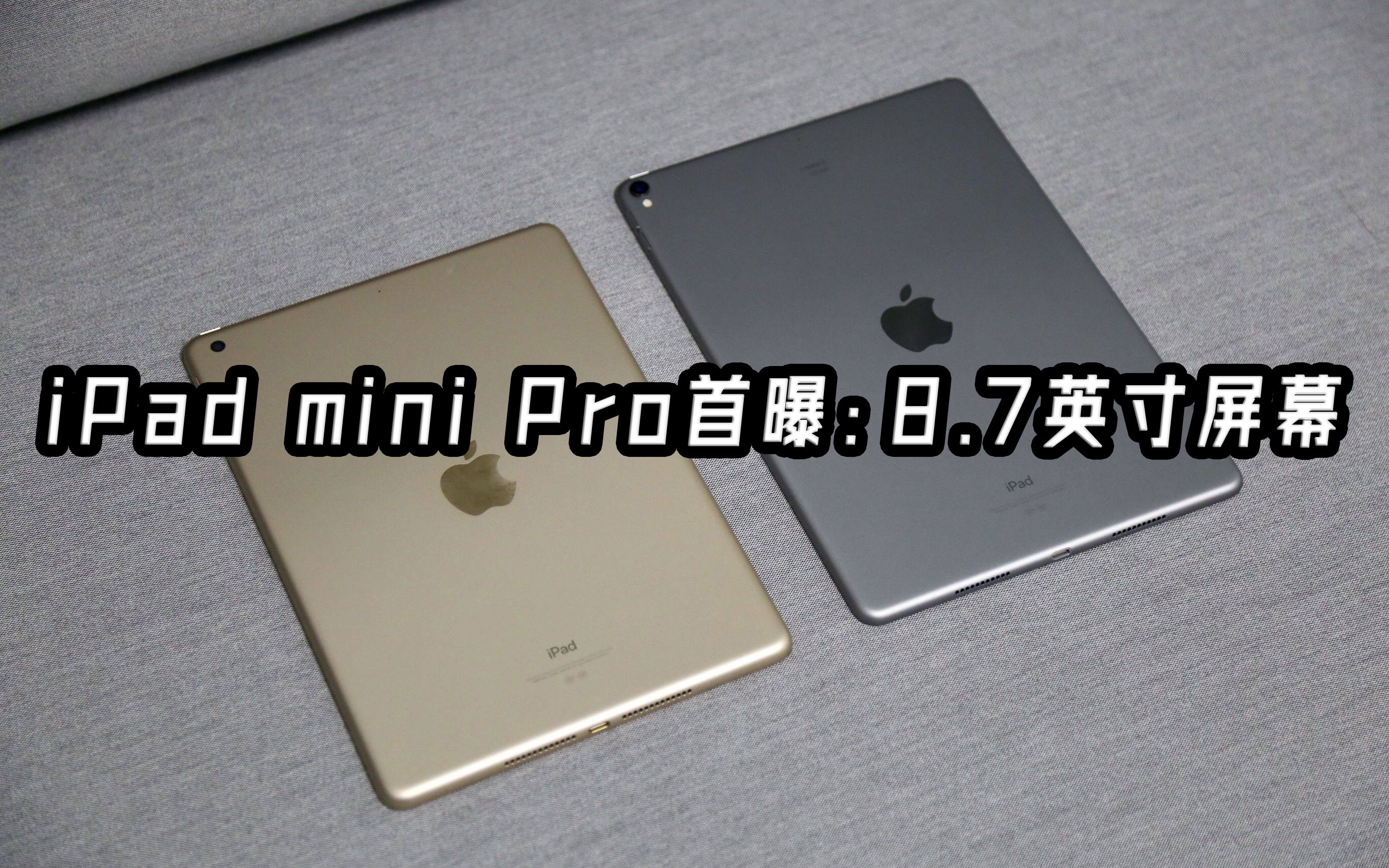 iPad mini Pro首曝:8.7英寸屏幕哔哩哔哩bilibili