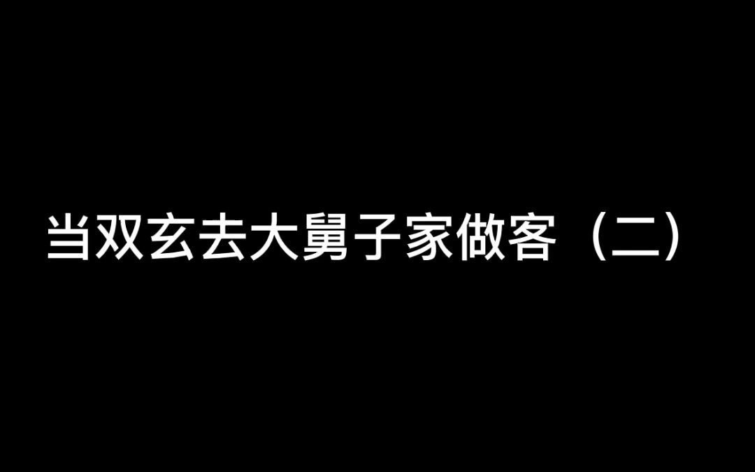 当双玄去大舅子家里做客之没有意识到事情的严重性~哔哩哔哩bilibili