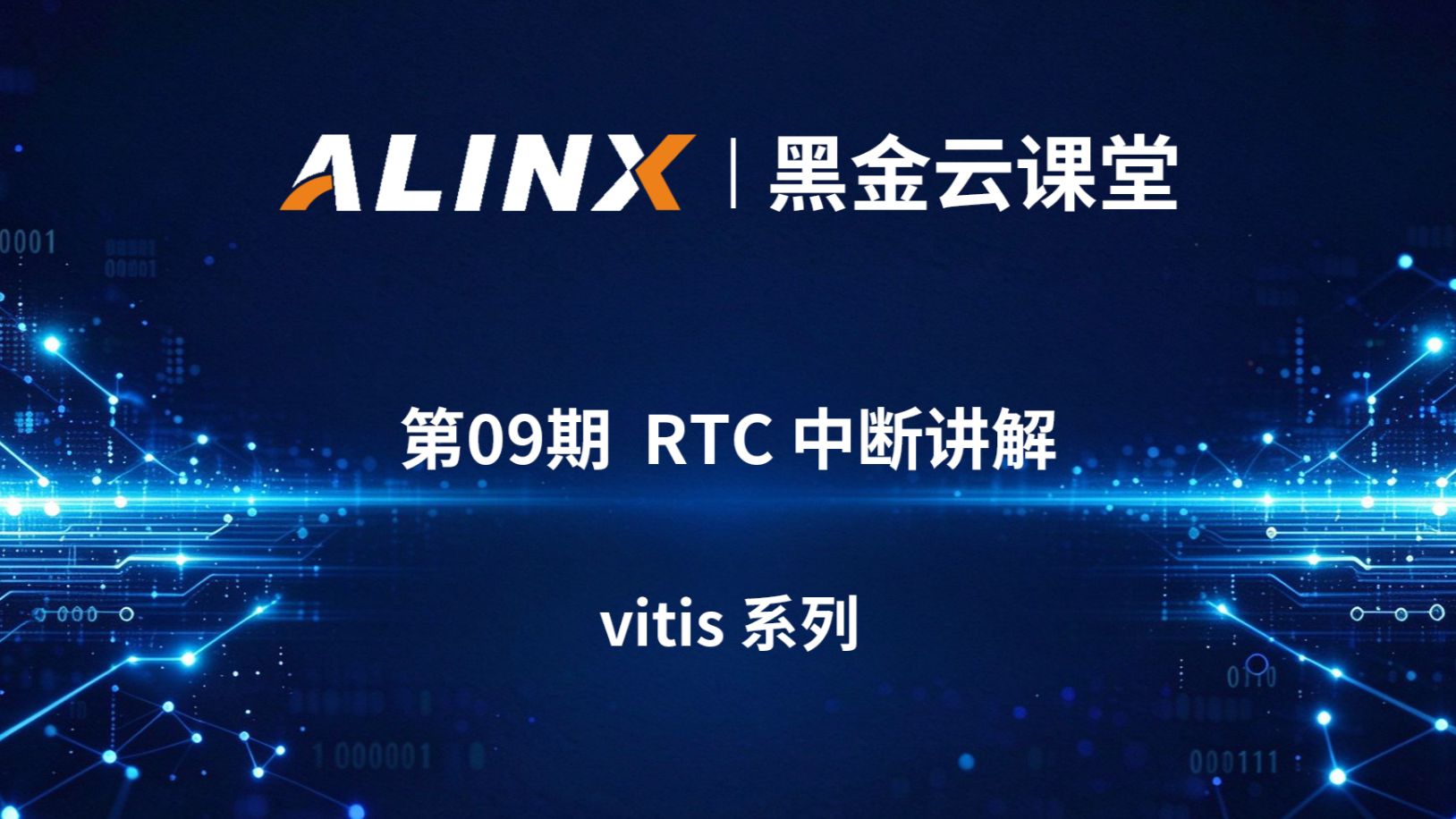 【黑金云课堂】第9期 | ZYNQ RTC 中断讲解｜控制器原理 + 实验代码分析