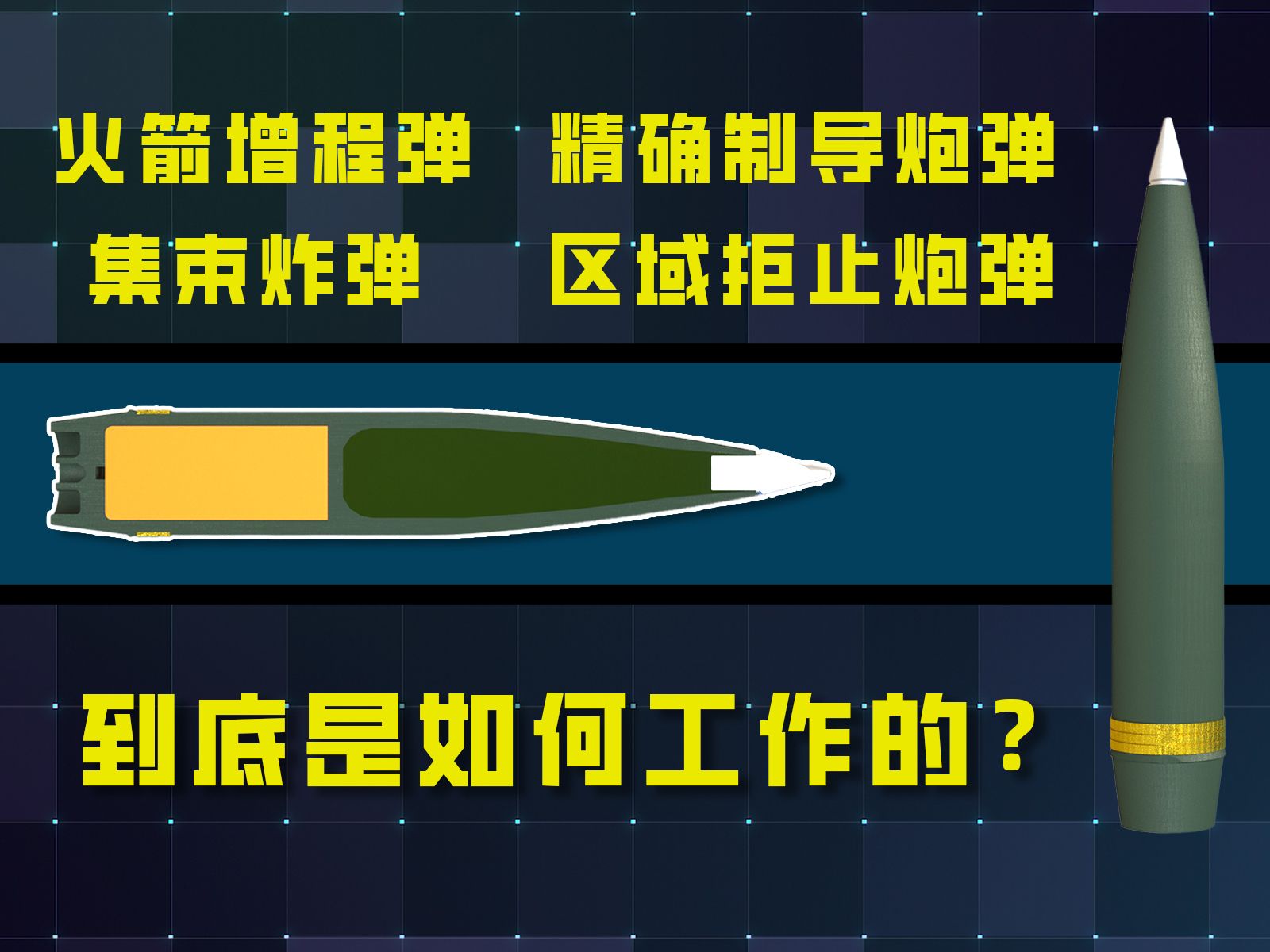 高爆弹、集束炸弹、精确制导炮弹等等炮弹是如何工作的?哔哩哔哩bilibili