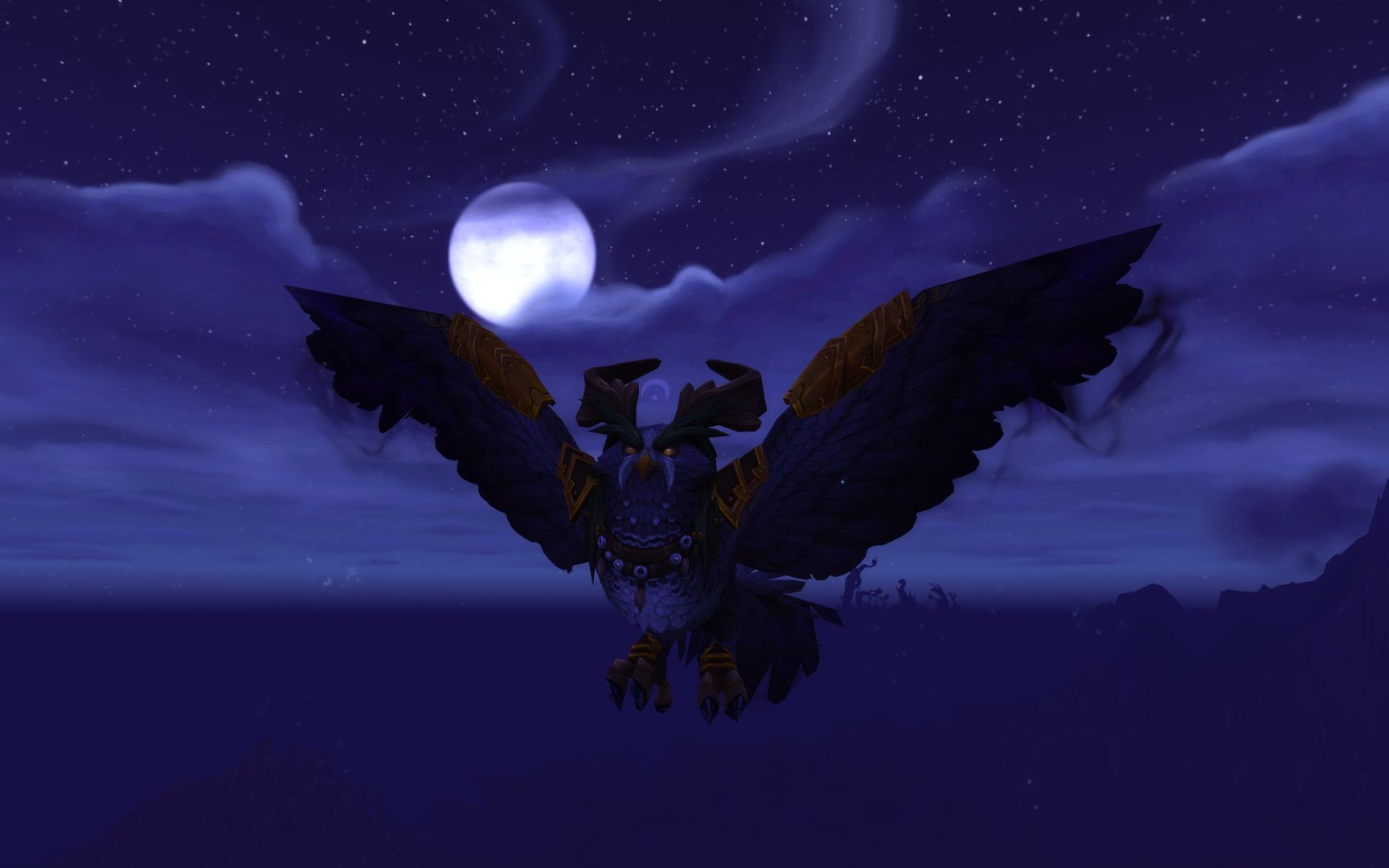 魔兽世界大德鲁伊月翼形态场景战役