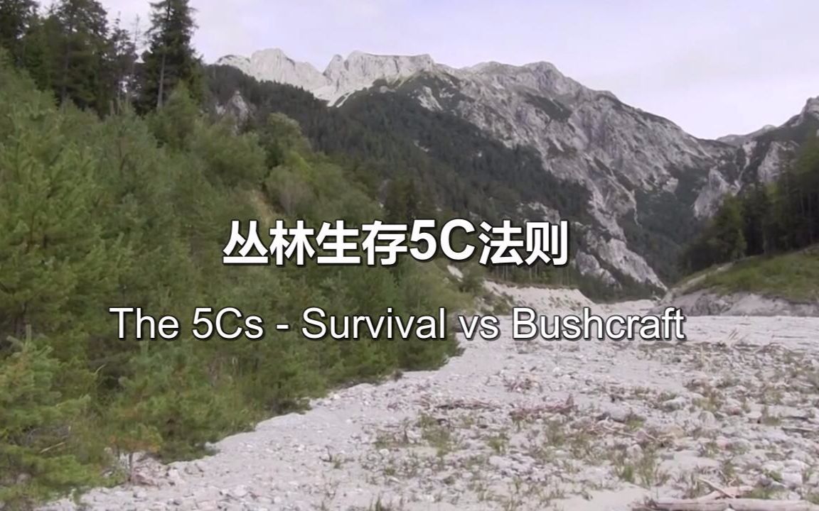 [图]【中英双语字幕|Survival Lilly】丛林生存5C法则 The 5Cs - Survival vs Bushcraft